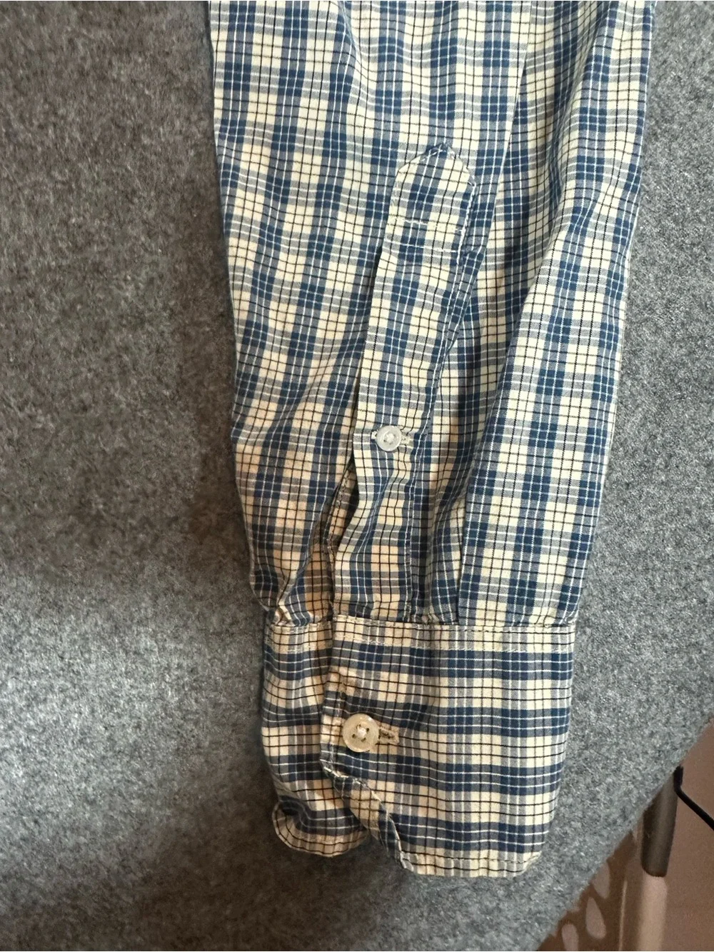 J. Crew Men's Blue Gingham Button-Down Shirt